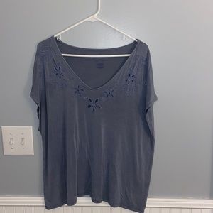 Dusty Blue Soft and Sexy American eagle Tee
